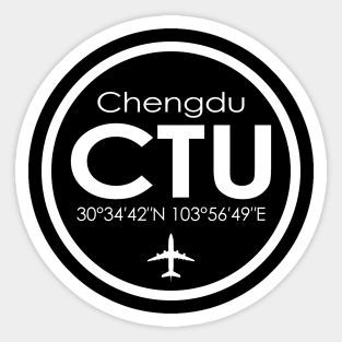 CTU, Chengdu Shuangliu International Airport Sticker